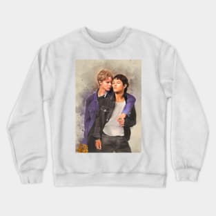 Watercolor of Wilhelm and Simon from Young Royals Crewneck Sweatshirt